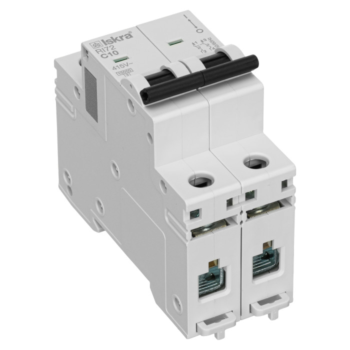 Модульний автоматичний вимикач ISKRA RI72 2P C10A 10кА - 786091203000