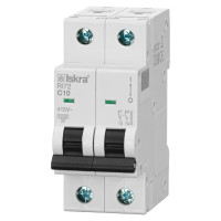 Модульний автоматичний вимикач ISKRA RI72 2P C10A 10кА