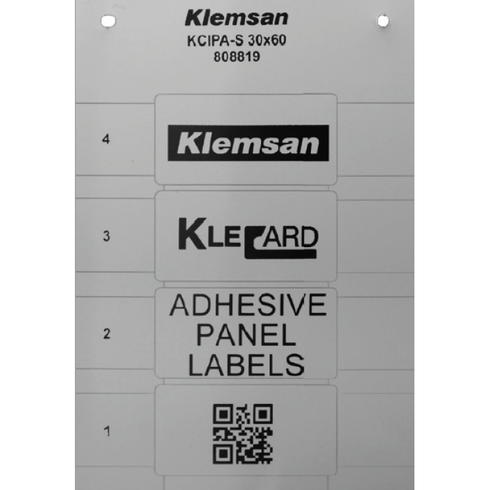 Самоклеюча маркувальна ПВХ етикетка KCIPA-S Klemsan 40X80 - 0.0.0.8.08820
