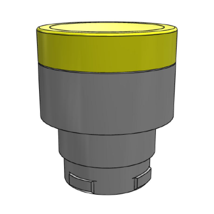 ECX 1203 Упр головка кнопки без фіксації з жовтим підсвічуванням