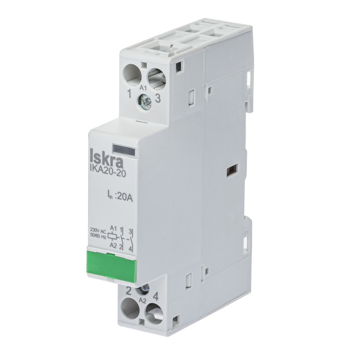 Модульний контактор ISKRA IKA 20A 230V AC 2NO