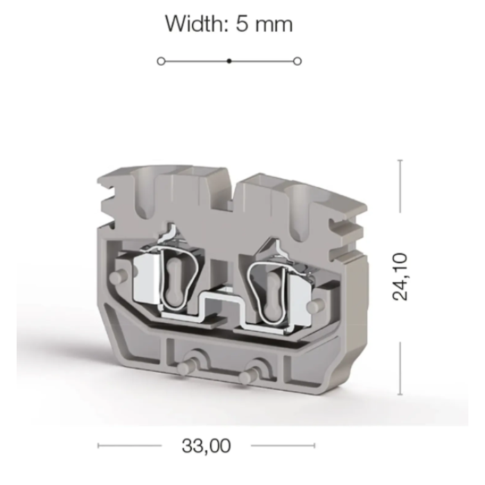 Клема Klemsan MYK Прохідна 2.5 мм - 0.0.0.3.06439