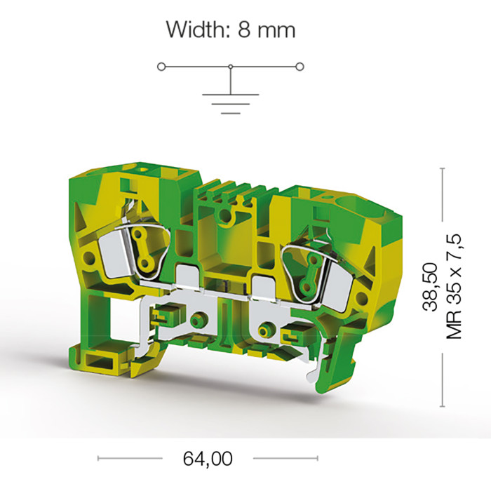 Клема Klemsan YBK Заземлення 6 мм - 0.0.0.3.36240