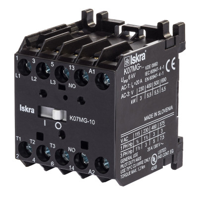 Мініконтактор ISKRA K07MG-10 B7, 24V-DC