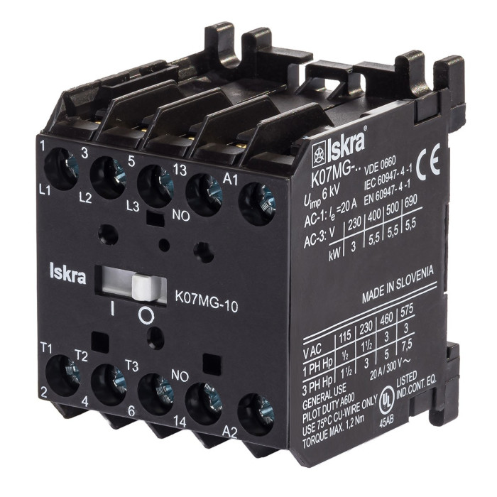 Мініконтактор ISKRA K07MG-10 B7, 24V-DC - 030040091000