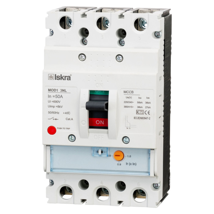 Автоматичний вимикач ISKRA MOD1 3P 50A 36 кА - 786103970000