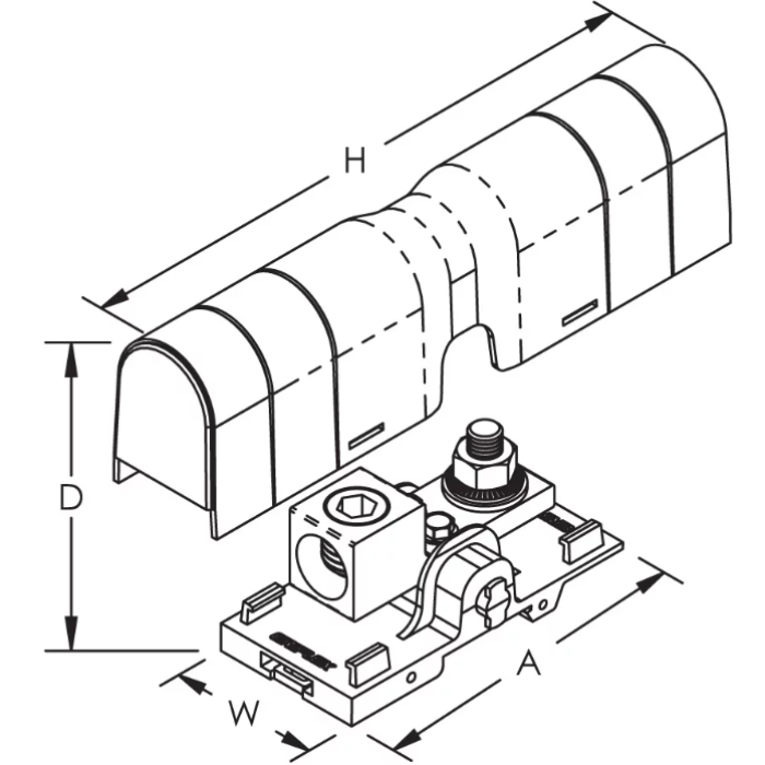 561143 Силова клема SBTT350