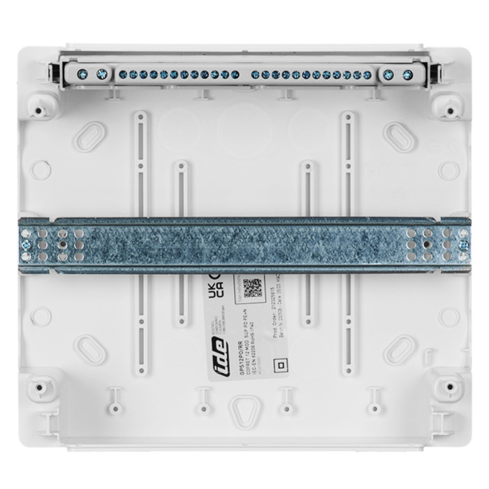 GPS12PO/RR Корпус розподільчий вбудований GOLD, 1х12 модулі, пластикові двері, N/PE шина, IP40