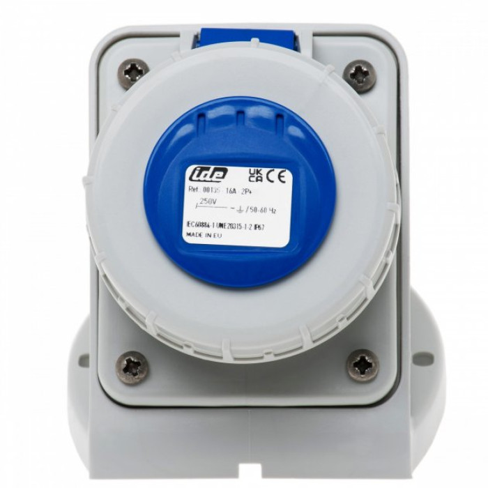 Розетка настінна IDE SCHUKO 2P+E 16 А 250 В IP67 - 00135