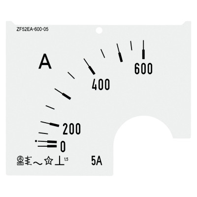 Шкала амперметра FRER ZF 600/5А В