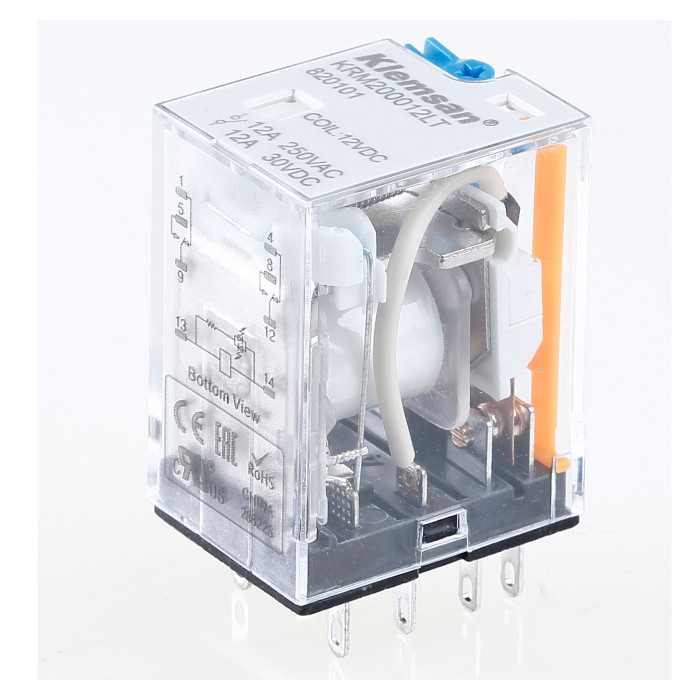 Проміжне реле KRM 2PCO 12A 48V DC LED\Тест