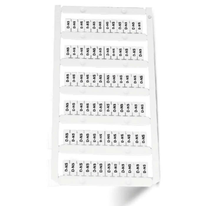 0.0.0.8.12250* Маркувальна пластина D-NS 6x10 (1 компл = 60 шт | пак = 10 компл)