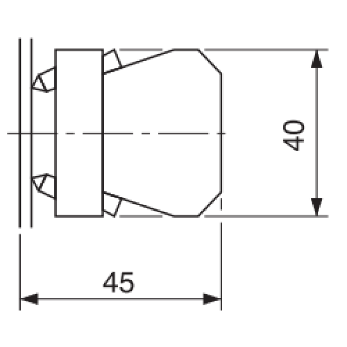 ECX 1032 Монтажна пластина з контактами 1NO для серії ECX 1...