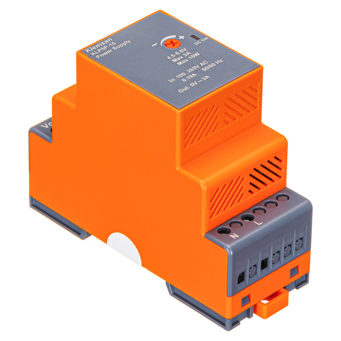 Блок живлення на DIN-рейку KLP 1Ph 5V DC 3A 15W