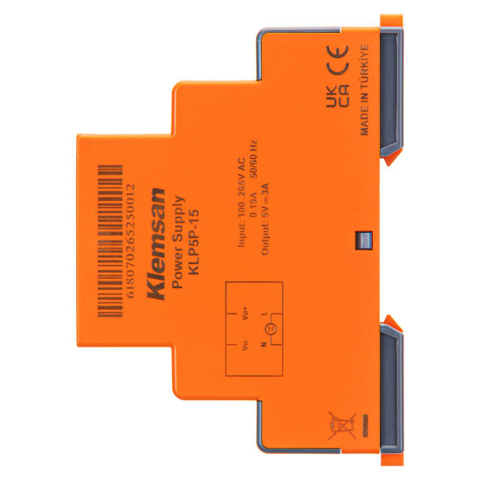 Блок живлення на DIN-рейку KLP 1Ph 5V DC 3A 15W