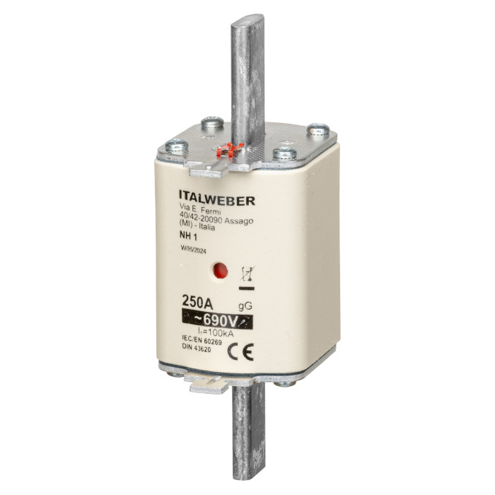 Ножовий запобіжник Italweber gG NH1 250A - 1610250