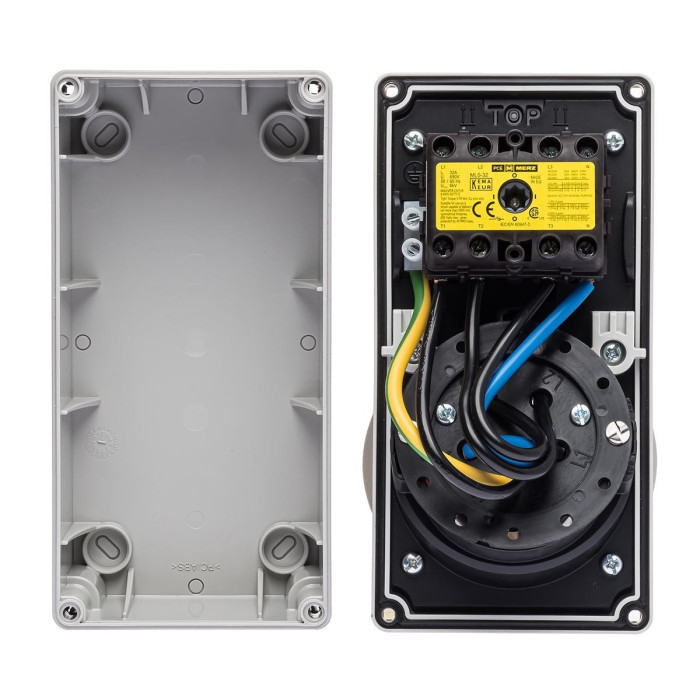 Розетка настінна з механічним блокуванням IDE MUNDIAL 3P+N+E 32 А 200/346–240/415 В IP67 - 03836