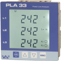 Аналізатор мережі BMR PLA33 з пам'ятю (512 Mb), RS485, 4 цифрові виходи, 3 рілейні виходи