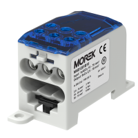 MAB1201B10 Розподільний блок OJL200A синій вх. (1xAl/Cu70) вих. (6xCu 16мм²)