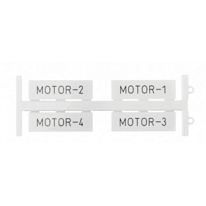 0.0.0.5.08803 Маркувальна пластина PBIP 5015 W пуста 50x15 (1 компл = 4 шт | пак = 24 компл)