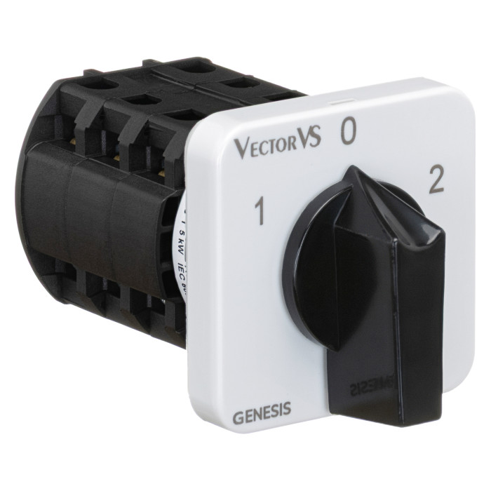 Кулачковий перемикач GC 25A 3P схема 53 (1-0-2)