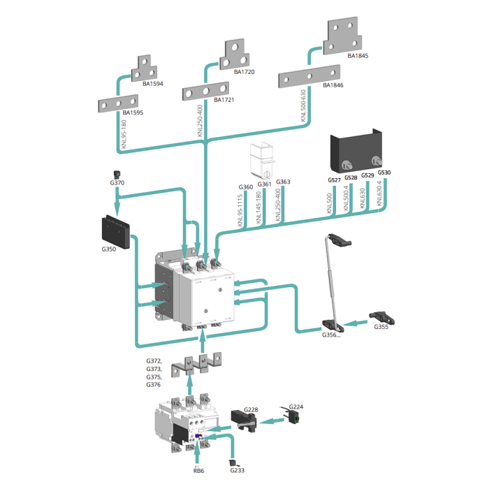 786150030000 Теплове реле TRBM 657 400-630A