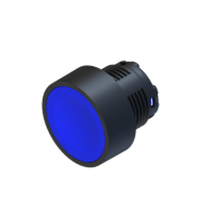 ECX 4104 Кнопка блакитна, пласт. корпус, ø 22 мм, IP65