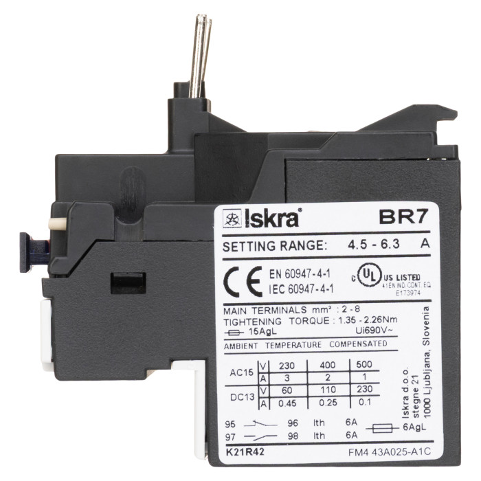 786050581000 Теплове реле BR7/4,5-6,3