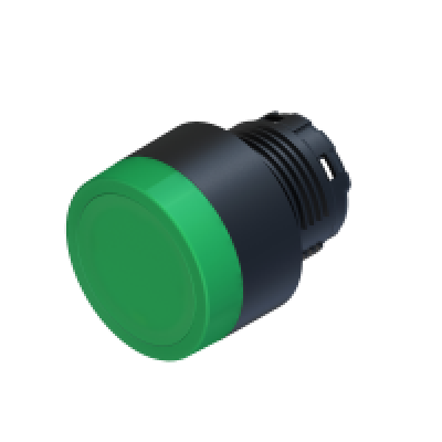 ECX 4202 Кнопка зелена з підсвічуванням пластик