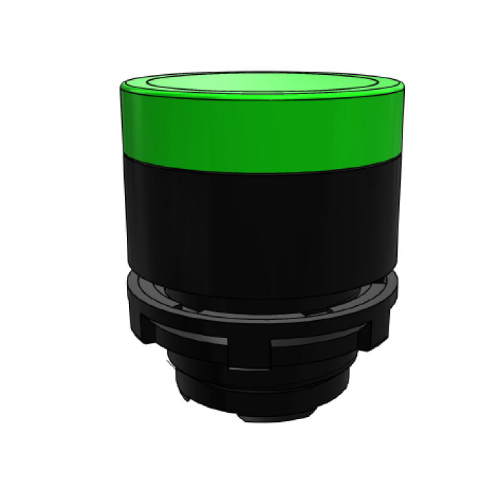 ECX 4202 Кнопка зелена з підсвічуванням пластик