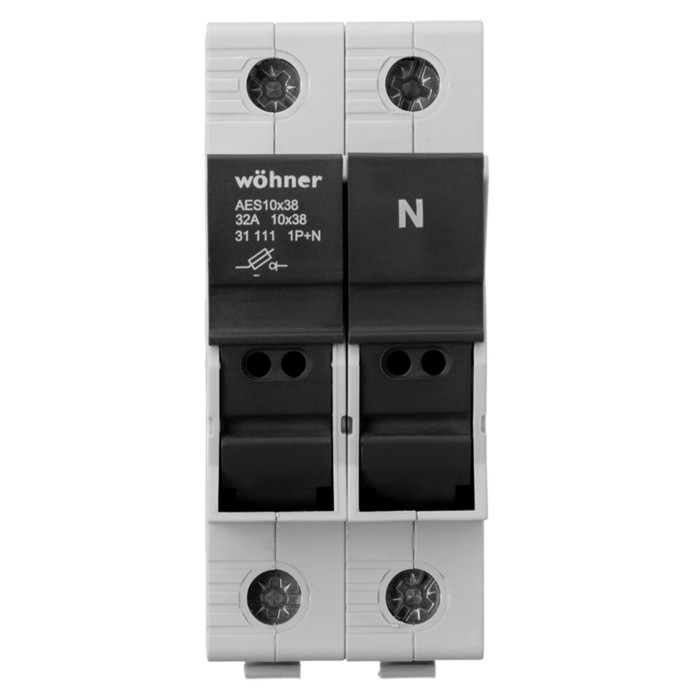 31111 Утримувач запобіжників Ambus 10х38 1р+N 32A/690V