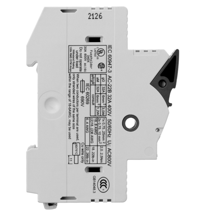 31111 Утримувач запобіжників Ambus 10х38 1р+N 32A/690V