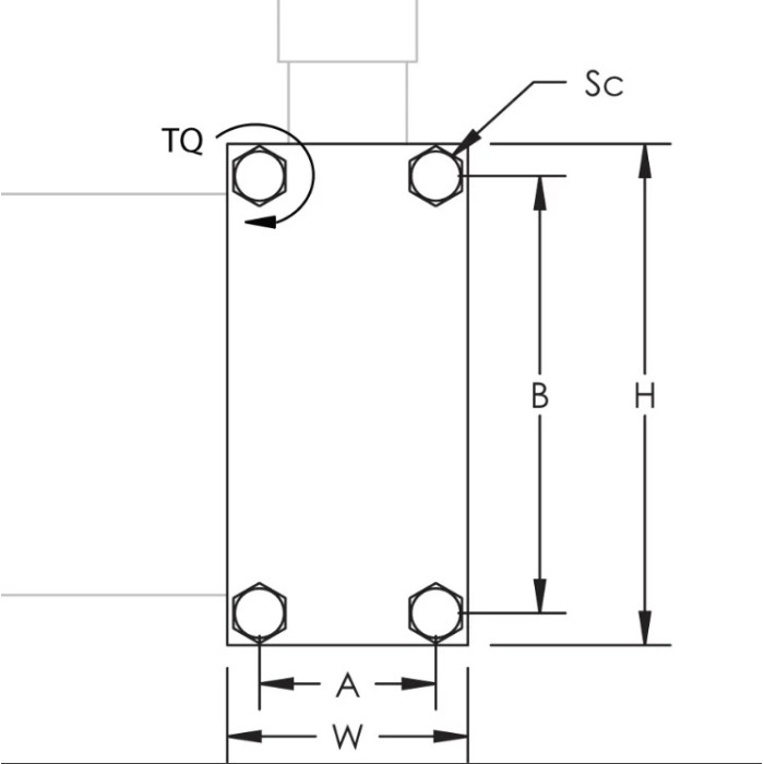 568700* Шинний затискач FC 100х32