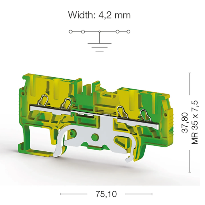 Клема Klemsan PYK Заземлення 1.5 мм - 0.0.0.3.36450
