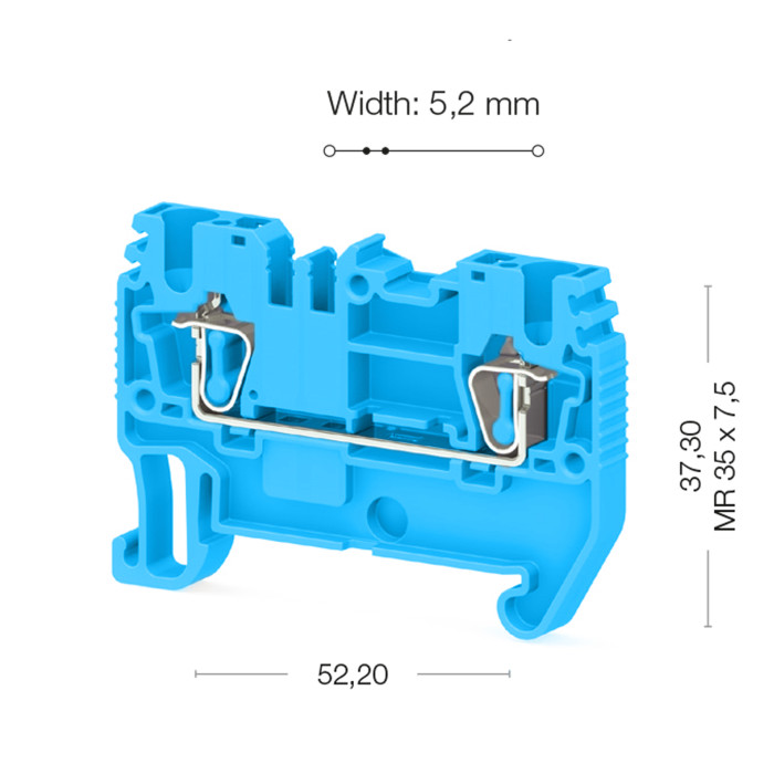 Клема Klemsan SRD Прохідна 2.5 мм - 0.0.0.3.11051