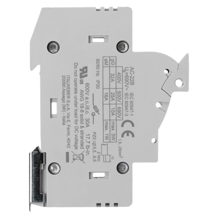 2341038* Тримач запобіжників 1P DCH 10x38 32A 690 V АC