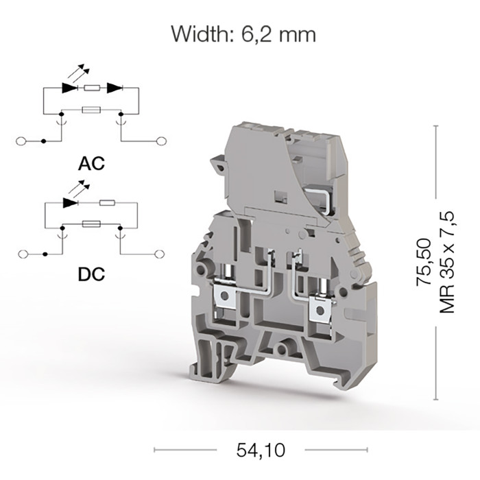 Клема Klemsan ASK Під запобіжник 4 мм - 0.0.0.3.55229