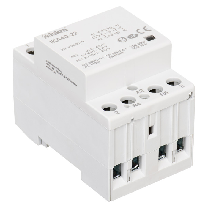 Модульний контактор ISKRA IKA 40A 230V AC 2NO+2NC
