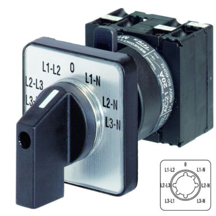 Кулачковий перемикач Benedict M10H 1P 20A - M10H Z V1+G2