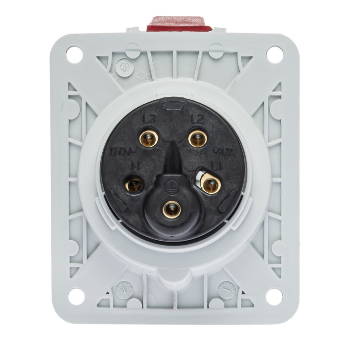 Розетка вбудована похила IDE MUNDIAL 3P+N+E 16 А 200/346–240/415 В IP44 - 03303