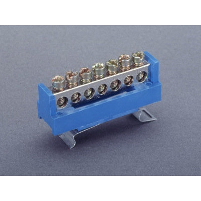 01257 Клема нейтральна, синя