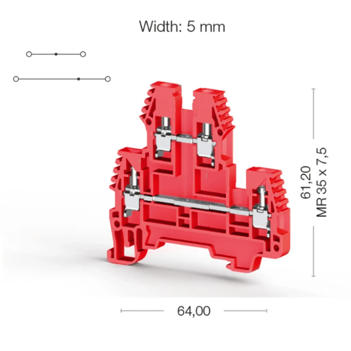 Клема Klemsan PIK Дворівнева 2.5 мм - 0.0.0.3.17104