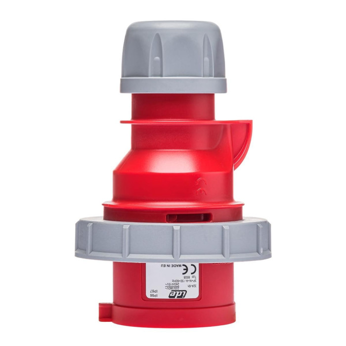 Реверсивний штепсель IDE MUNDIAL 3P+N+E 32 А 200/346–240/415 В IP67 - 08508