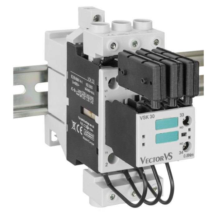 Контактор для комутації конденсаторів до 30 кВАр VSK 30 11 230V 50/60Hz