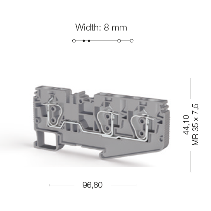 Клема Klemsan SRD Багатовивідна 6 мм - 0.0.0.3.12209