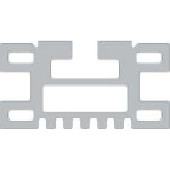 BA12P/2325 профільна алюмінієва шина 30х60х2325 мм для систем розподілу до 1250А