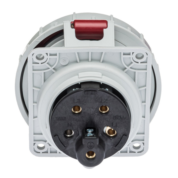 Розетка похила IDE MUNDIAL 3P+N+E 32 А 200/346–240/415 В IP66-67 - 03806