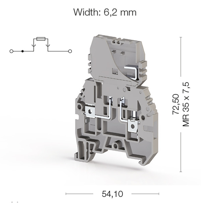 Клема Klemsan ASK Під запобіжник 4 мм - 0.0.0.3.54109