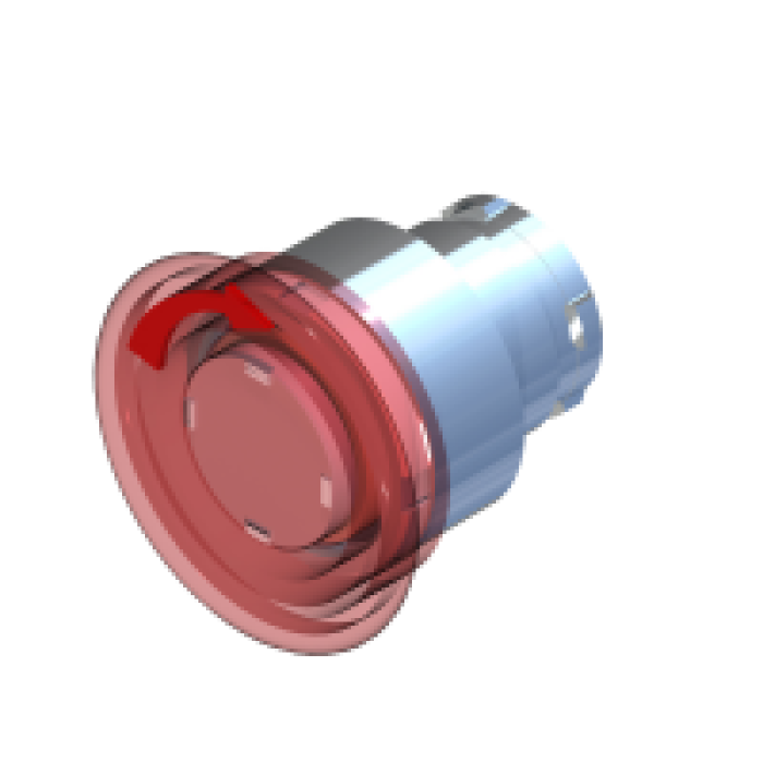 ECX 1226 Поворот кнопка аварійної зупинки