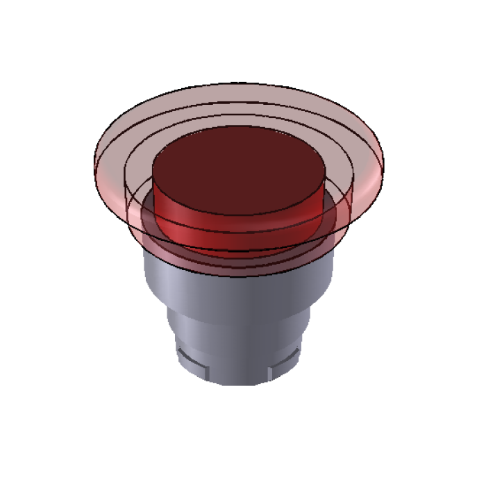 ECX 1226 Поворот кнопка аварійної зупинки